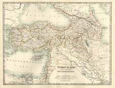 Europe, Asia, Middle East, Turkey & Asia Minor and Balearic Islands Map By W. & A.K. Johnston