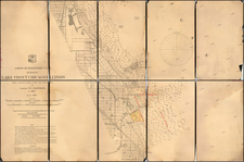 Illinois, Indiana and Chicago Map By U.S. Army Corps of Topographical Engineer