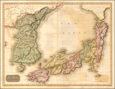 Japan and Korea Map By John Pinkerton