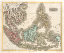 Southeast Asia, Philippines, Indonesia and Malaysia Map By Daniel Lizars