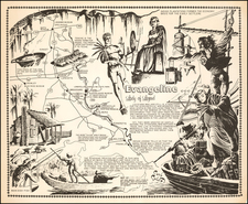 Louisiana Map By Louisiana Department of Highways / Carl Vernon Corley