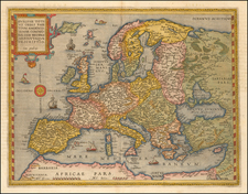 Europe Map By Gerard de Jode