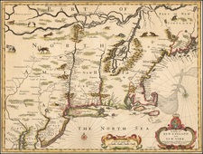 New England, New York State and Mid-Atlantic Map By John Speed