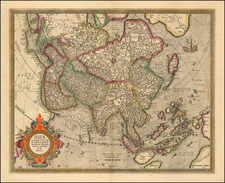 Asia Map By  Gerard Mercator