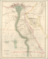 Egypt Map By John Arrowsmith