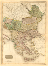 Romania, Balkans, Turkey and Greece Map By John Pinkerton