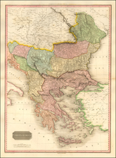 Romania, Balkans, Turkey and Greece Map By John Pinkerton