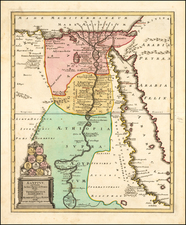 Aegyptus Antiqua In suas Partes et Nomos divisa cum Troglodytice Marmarica et Aethiopia supra Aegyptum . . .  By Christopher Weigel