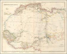 North Africa and West Africa Map By John Arrowsmith