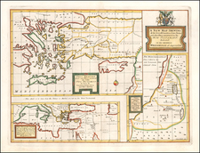 Mediterranean, Holy Land and Turkey & Asia Minor Map By Edward Wells