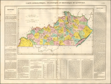 Kentucky Map By Jean Alexandre Buchon