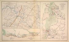 Mid-Atlantic, South and Southeast Map By Julius Bien & Co.