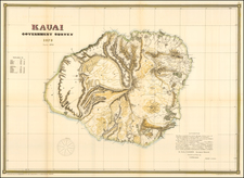 Hawaii and Hawaii Map By Hawaiian Government Survey