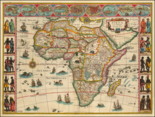 Africa Map By Willem Janszoon Blaeu