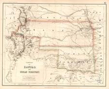 Texas, Plains and Rocky Mountains Map By Henry Darwin Rogers  &  Alexander Keith Johnston