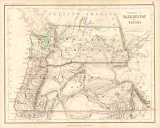 Plains and Rocky Mountains Map By Henry Darwin Rogers  &  Alexander Keith Johnston