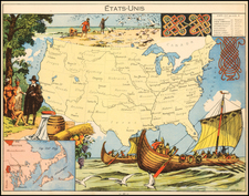 United States Map By Joseph Porphyre Pinchon