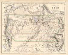 Southwest and Rocky Mountains Map By Henry Darwin Rogers  &  Alexander Keith Johnston