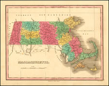 Massachusetts Map By Anthony Finley