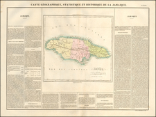Jamaica Map By Jean Alexandre Buchon