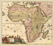 Africa Map By Frederick De Wit