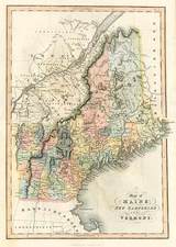 New England Map By Hinton, Simpkin & Marshall