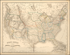 United States Map By G. Civelli