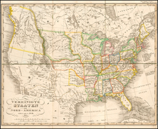 United States, Mexico, South America and Atlases Map By Adolf Stieler