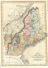 New England Map By Hinton, Simpkin & Marshall