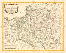 Poland and Baltic Countries Map By Pierre Bourgoin