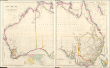 Australia Map By John Arrowsmith