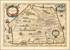 India Map By Jodocus Hondius