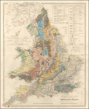 England Map By John Arrowsmith