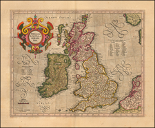 British Isles Map By  Gerard Mercator