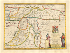 Turkey, Middle East and Turkey & Asia Minor Map By Edward Wells