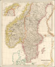 Scandinavia Map By John Arrowsmith