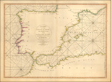 Spain, Portugal, Mediterranean and Balearic Islands Map By William Faden