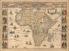 Africa Map By Willem Janszoon Blaeu