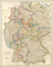 Germany Map By John Arrowsmith