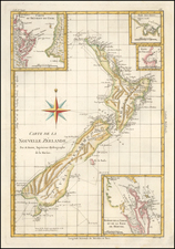 New Zealand Map By Rigobert Bonne