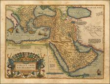 Turkey, Mediterranean, Middle East and Turkey & Asia Minor Map By Abraham Ortelius