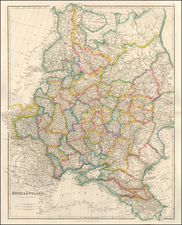 Poland and Russia Map By John Arrowsmith