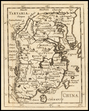 China and Korea Map By Sir Jonas Moore