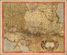 Northern Italy Map By Gerhard Mercator