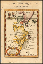 New England, Mid-Atlantic and Canada Map By Alain Manesson Mallet