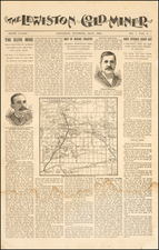 Wyoming Map By The Lewiston Goldminer