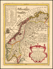 Norway Map By Jacques Chiquet