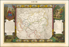 Asia and Asia Map By Victor Levasseur