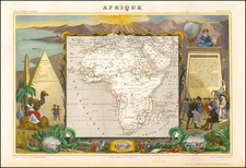 Africa and Africa Map By Victor Levasseur