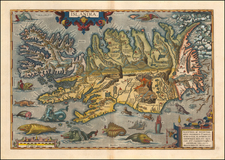 Iceland Map By Abraham Ortelius